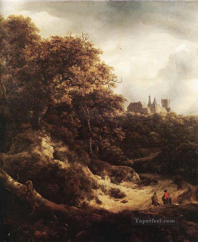 ベントハイム城の風景 ジェイコブ・アイザクスゾーン・ファン・ロイスダール油絵